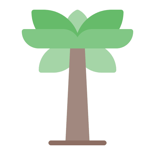 Palm tree nature beach summer icon Palm tree nature beach summer icon