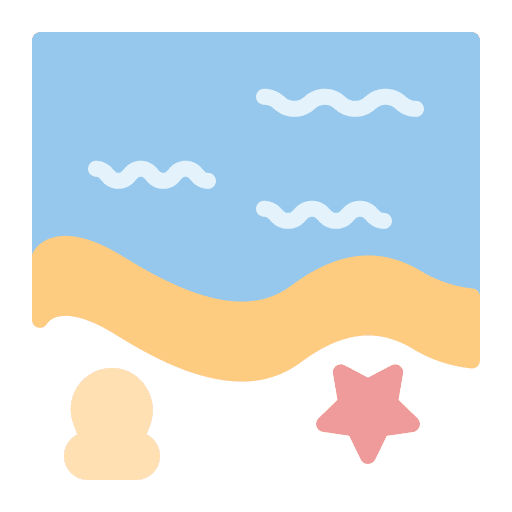 Beach nature ocean vacation icon Beach nature ocean vacation icon