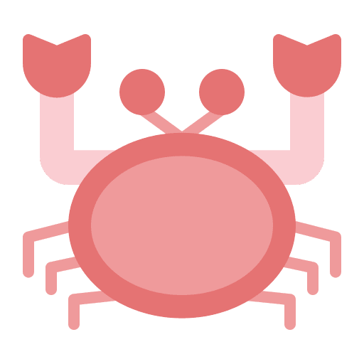 Crab summer crab aquarium icon Crab summer crab aquarium icon