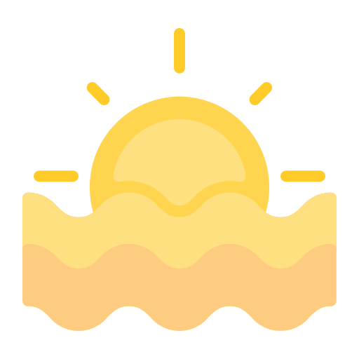Sunset nature sea sun icon Sunset nature sea sun icon