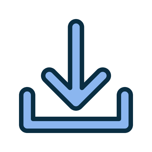 Download download multimedia option arrow icon