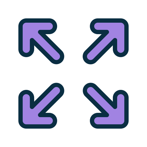 Expend playing full screen arrow icon