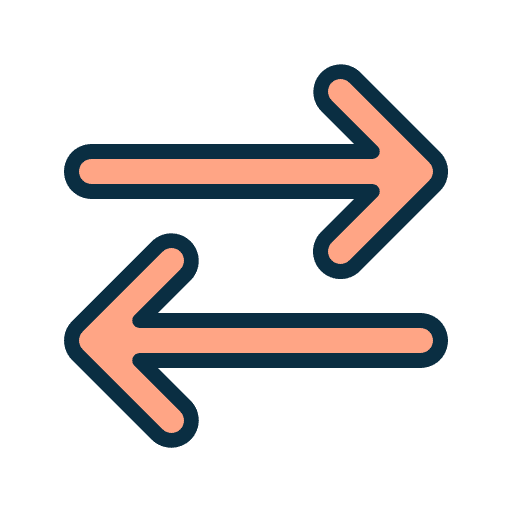 Transfer transfer ui left and right arrows icon Transfer transfer ui left and right arrows icon