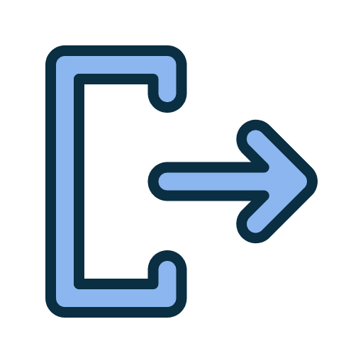 Log out get out arrow right arrow icon Log out get out arrow right arrow icon