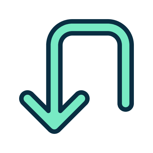 Return turn right return on investment back icon Return turn right return on investment back icon