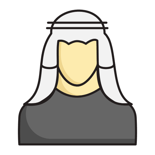 Arabian muslim user man icon Arabian muslim user man icon