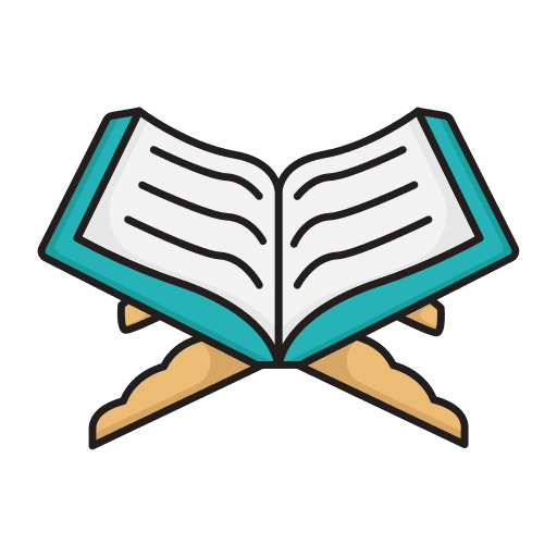 Quran spiritual muslim holy scriptures icon