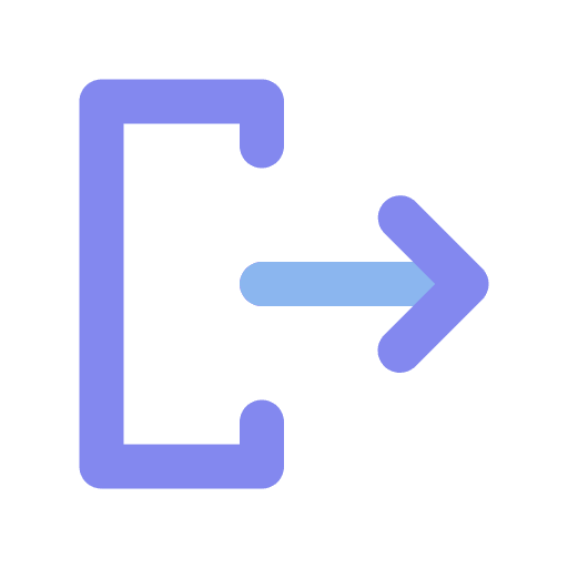 Log out arrows exit ui icon Log out arrows exit ui icon