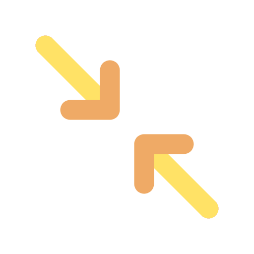 Minimize direction sign arrows icon Minimize direction sign arrows icon