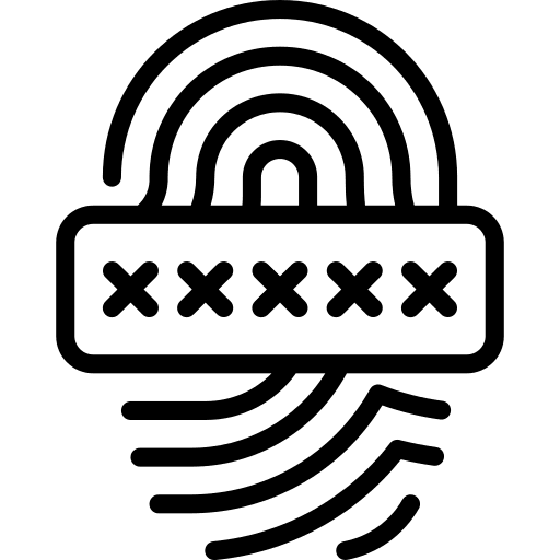 Biometric recognition identification biometric recognition fingerprint icon Biometric recognition identification biometric recognition fingerprint icon