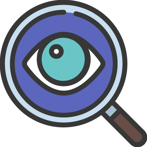 Eye recognition eye identity biometrics icon