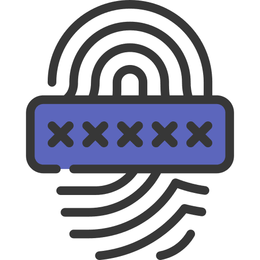 Biometric recognition ui security identification icon Biometric recognition ui security identification icon