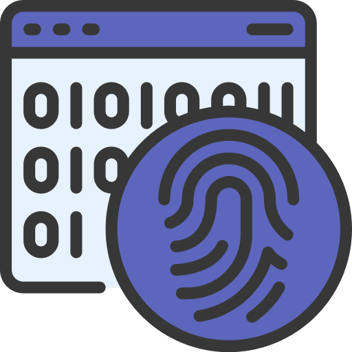 Biometrics webpage access biometric icon
