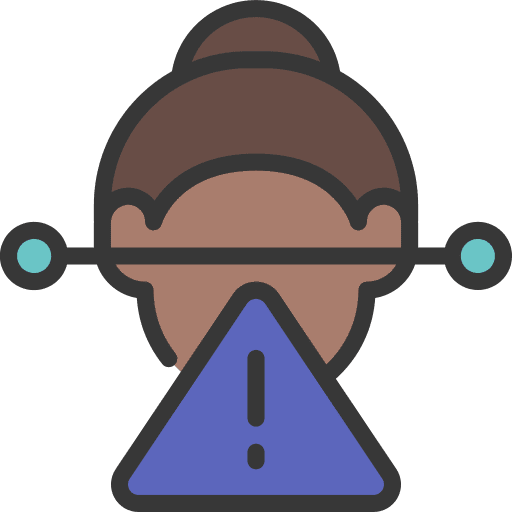 Face scan error face scan technology icon Face scan error face scan technology icon