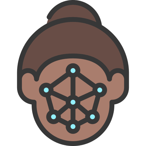 Face scanner security face id biometrics icon Face scanner security face id biometrics icon