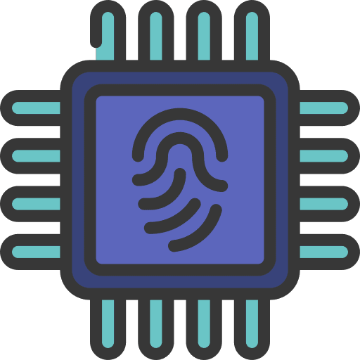 Cpu ram processing security icon Cpu ram processing security icon