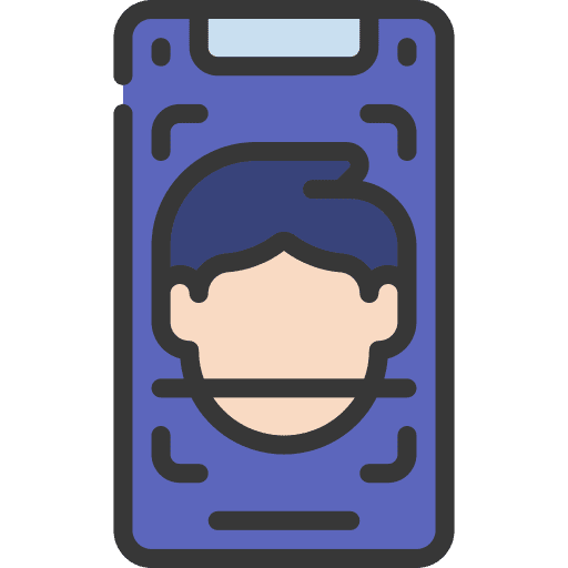 Face id face scan face recognition scan icon Face id face scan face recognition scan icon