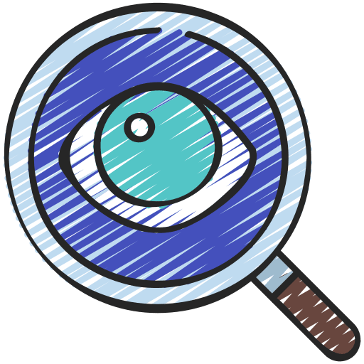 Eye recognition vision eye eye scan icon