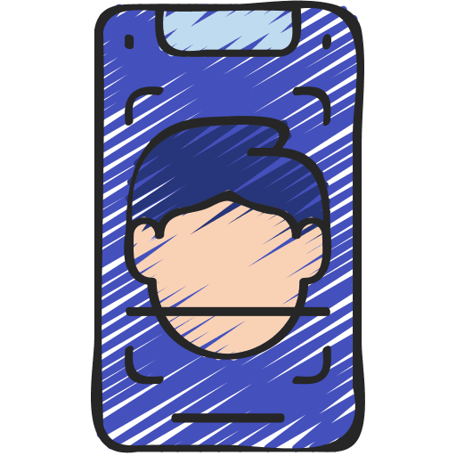 Face id security face recognition user icon Face id security face recognition user icon
