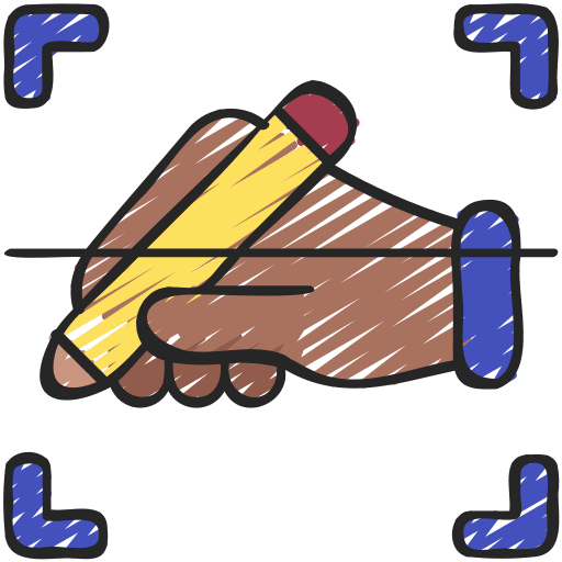 Handwriting security biometrics scan icon Handwriting security biometrics scan icon