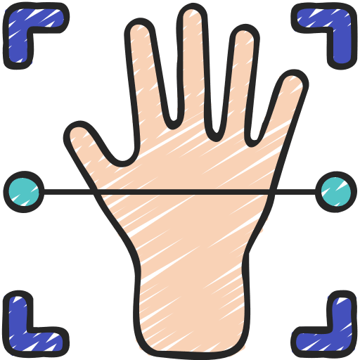Scanning device hand fingerprint scanning scan icon Scanning device hand fingerprint scanning scan icon