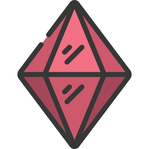 Crystal gaming jewel gem icon
