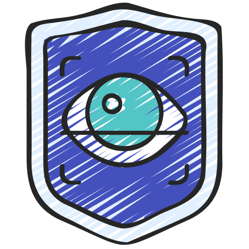 Retinal scan electronics retinal scan biometric icon Retinal scan electronics retinal scan biometric icon