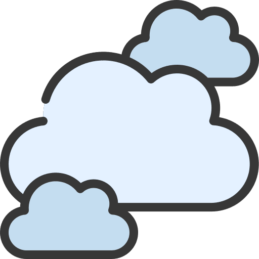 Clouds lightning bolt gaming weather icon