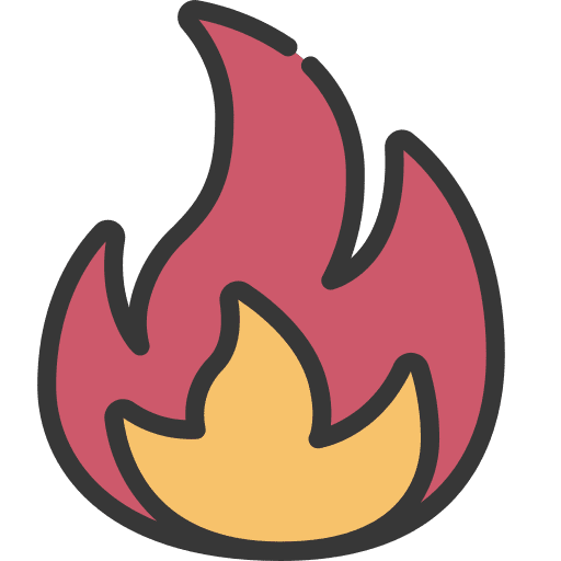 Flame nature burning gaming icon