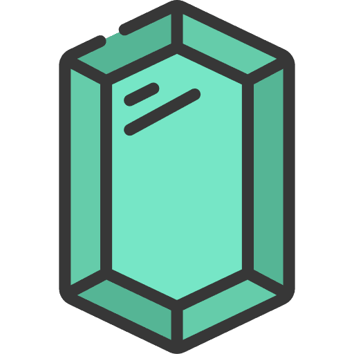 Gem emerald fashion jewel icon