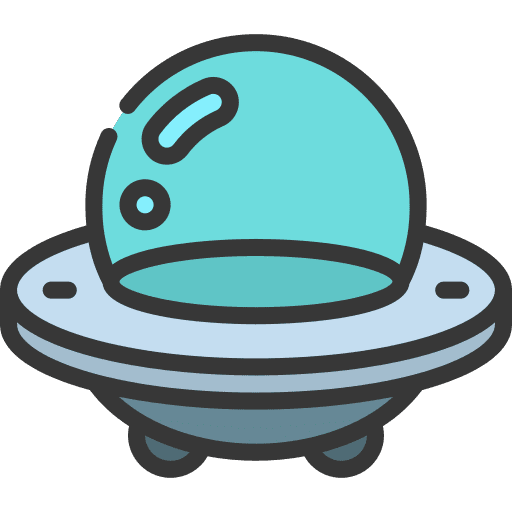 Ufo alien transportation transport icon