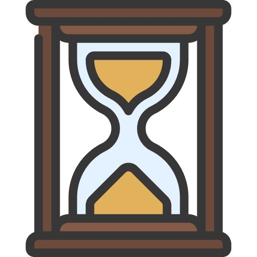 Hourglass sand timer sand clock hour glass icon