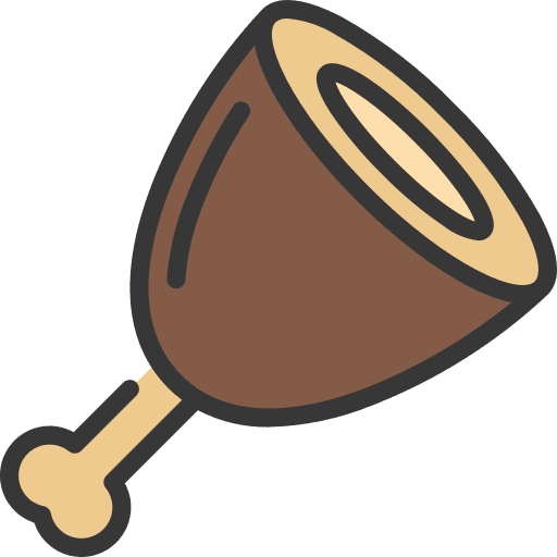 Mutton barbecue bone ribs icon