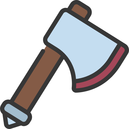 Axe weapon construction game icon