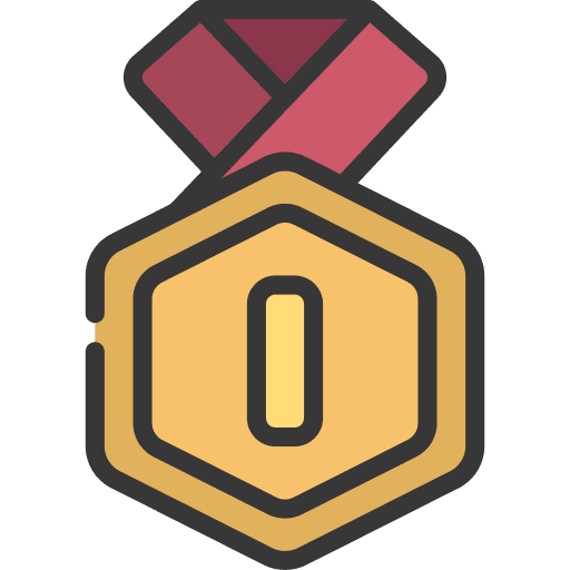 Medal token medal ribbon champion icon