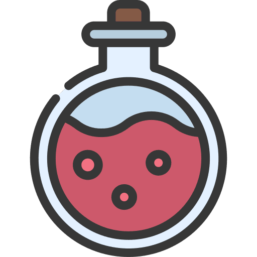Potion container magic flask icon