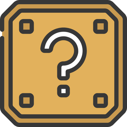 Question mark gaming box entertainment icon