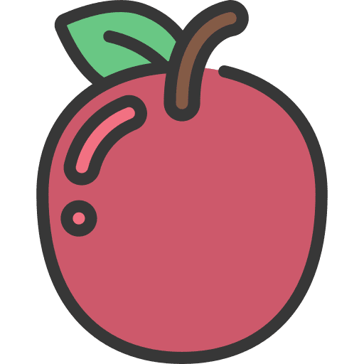 Apple food and restaurant food vegetarian icon