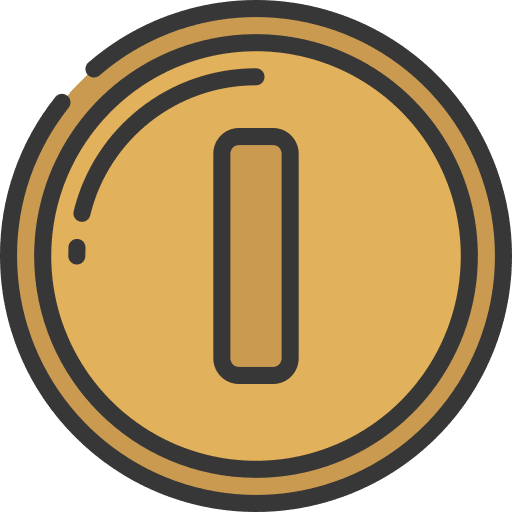 Coin leisure play credits icon
