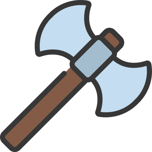 Axe gaming weapons blade icon