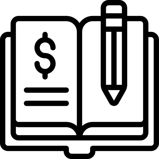 Ledger annual accounting money icon