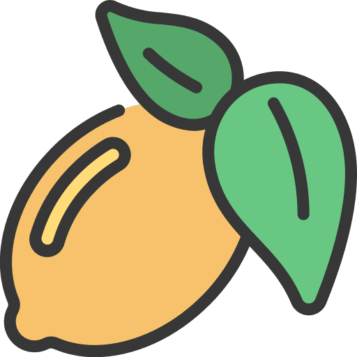 Lemon citrus food fruit icon