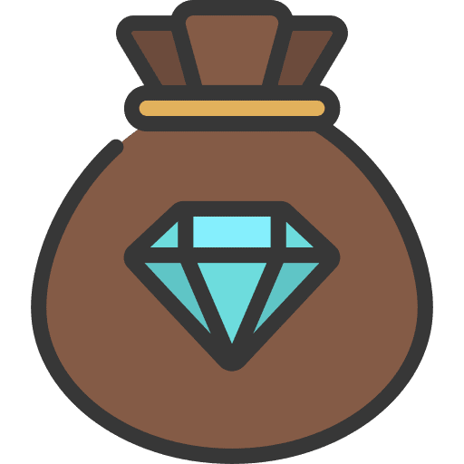 Money bag deposit bag gaming icon