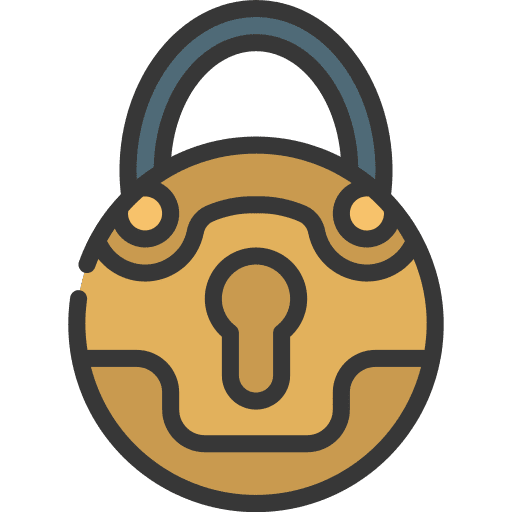 Padlock locked secure padlock icon
