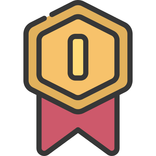 Ribbon coins currency token icon