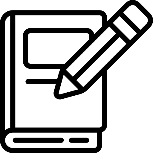 Author writing education write icon