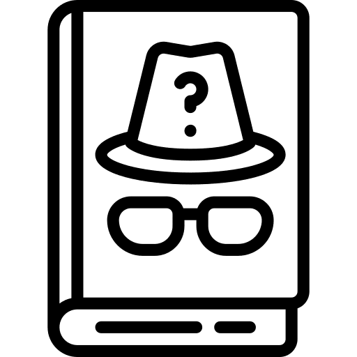 Detective story read book detective story icon