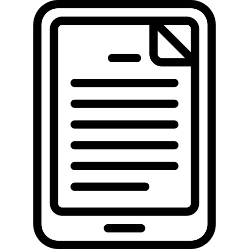Ebook online education electronics digital learning icon