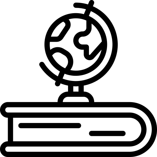 Globe earth university school learning icon