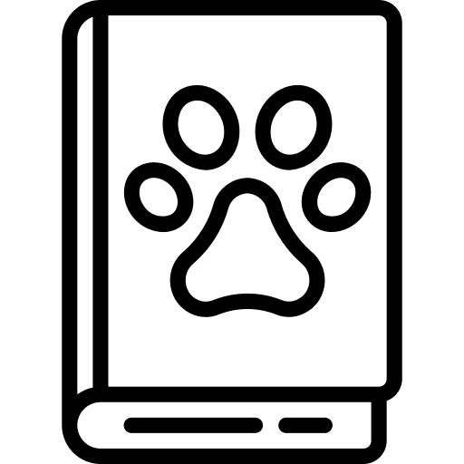 Veterinary pets veterinary handbook icon